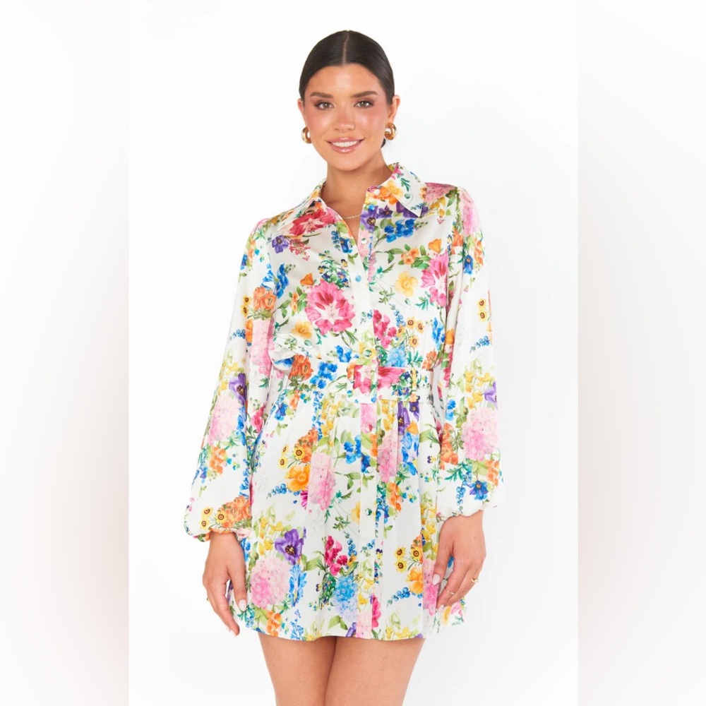 Show Me Your Mumu 💐 Carrie Collared Dress with Pockets *SOLD WITHOUT BELT